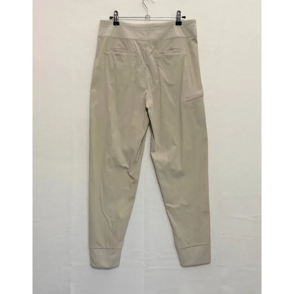 Athleta Trekkie North Joggers High Rise Lightweight Beige Womens 6 Casual Hike